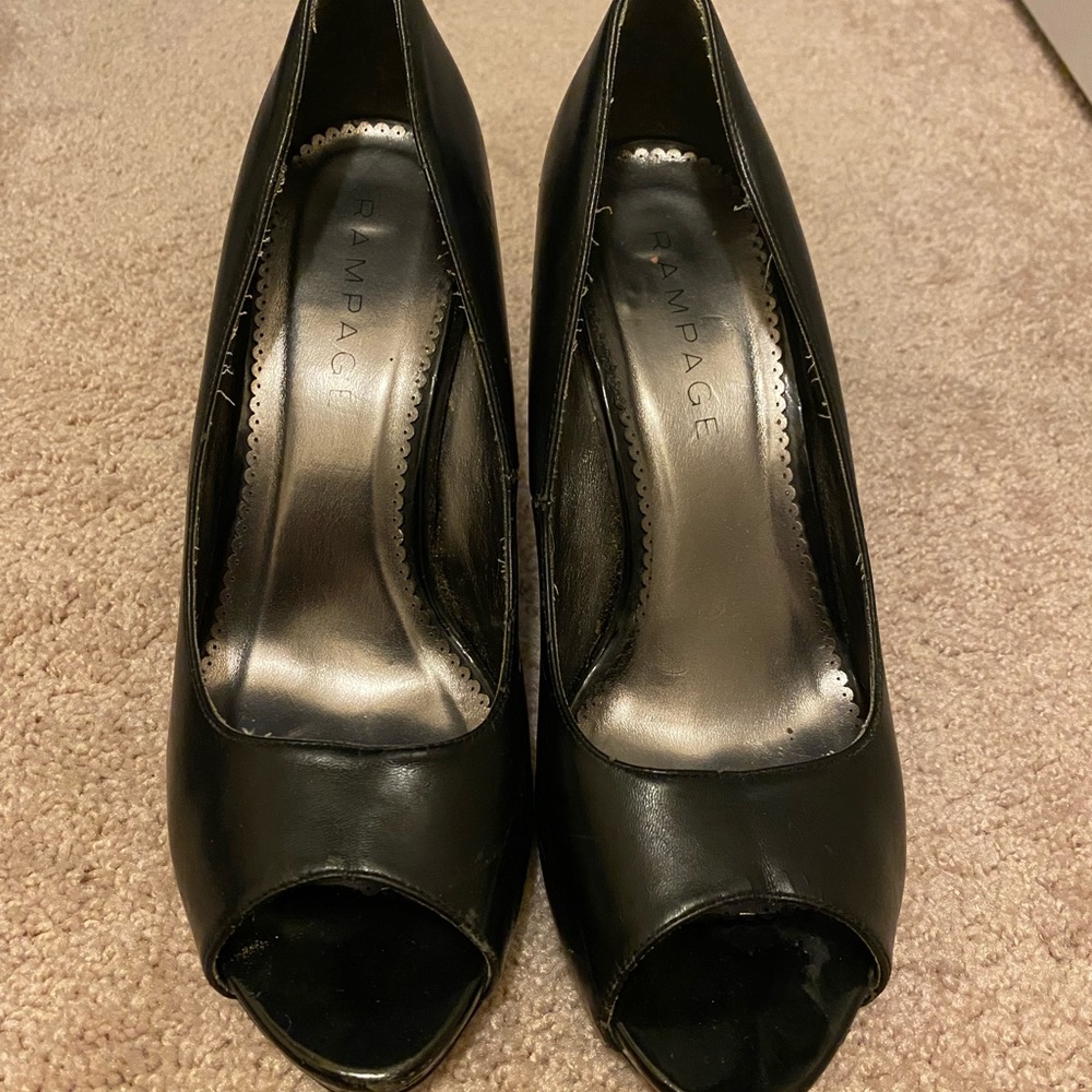 Rampage black heels